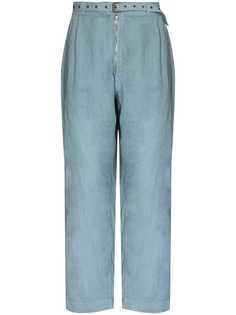 Maison Margiela укороченные брюки с поясом