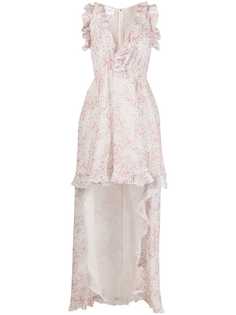 Giambattista Valli платье асимметричного кроя с цветочным принтом