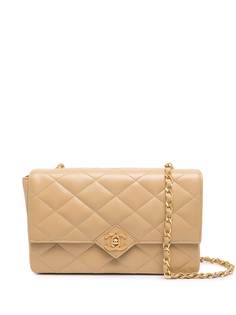Chanel Pre-Owned стеганая сумка на плечо 1985-1993-го года с логотипом CC