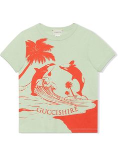 Gucci Kids футболка Gucci Shire с принтом