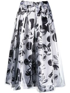 Comme Des Garçons юбка с принтом Mickey Mouse