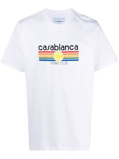Casablanca футболка с графичным принтом