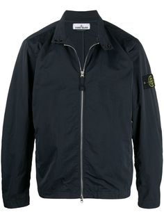 Stone Island куртка с капюшоном и нашивкой-логотипом