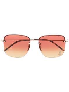 Saint Laurent Eyewear солнцезащитные очки SL312 в квадратной оправе