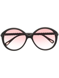 Chloé Eyewear солнцезащитные очки Bille в круглой оправе