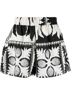 RED Valentino широкие шорты с принтом
