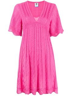 M Missoni платье мини с V-образным вырезом