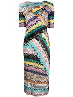 Missoni платье с запахом и абстрактным узором