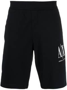 Armani Exchange спортивные шорты с вышитым логотипом