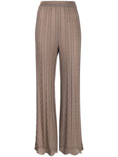 M Missoni трикотажные брюки с завышенной талией