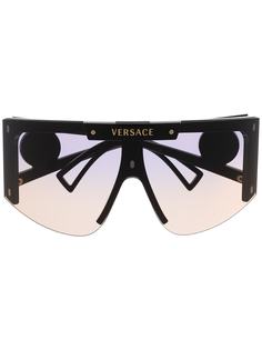 Versace Eyewear массивные солнцезащитные очки Medusa Halo