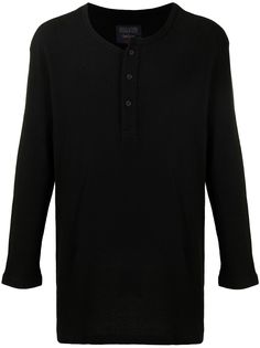 Yohji Yamamoto футболка со смещенной застежкой