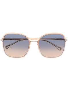 Chloé Eyewear солнцезащитные очки Franky в квадратной оправе