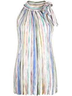 Missoni полосатый топ с вырезом халтер