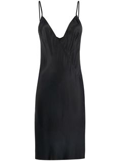 Rick Owens атласное платье-комбинация