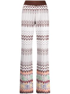 Missoni брюки с узором зигзаг