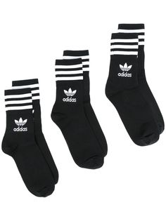 adidas комплект из трех пар носков Mid Cut Crew