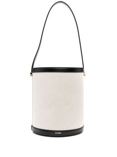 Jil Sander сумка-ведро с контрастной отделкой