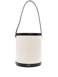 Jil Sander сумка-ведро с контрастной отделкой