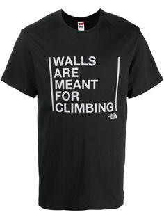The North Face футболка Walls Are Meant For Climbing