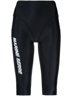 Marine Serre спортивные шорты с логотипом