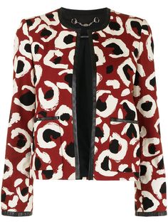 Gucci Pre-Owned жакет с абстрактным принтом