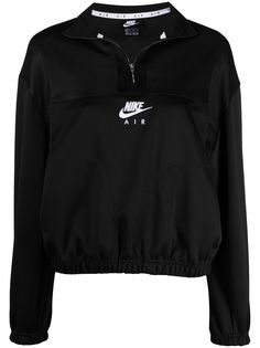 Nike топ с воротником-стойкой и вышитым логотипом