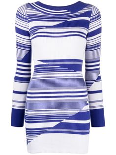 Missoni полосатое платье в рубчик