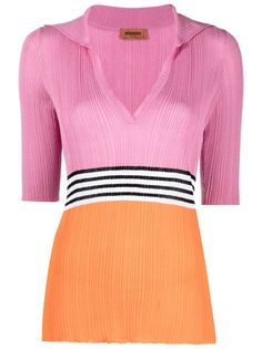 Missoni укороченный топ с V-образным вырезом