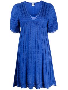 M Missoni платье мини с V-образным вырезом