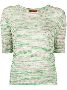 Missoni топ тонкой вязки с короткими рукавами
