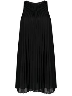Emporio Armani плиссированное платье без рукавов