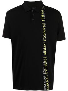Armani Exchange рубашка поло с короткими рукавами и логотипом