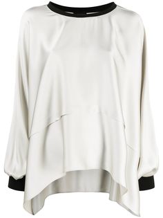 Giorgio Armani топ с драпировкой