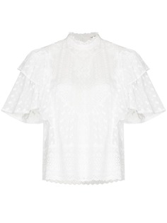 Isabel Marant Étoile блузка с английской вышивкой