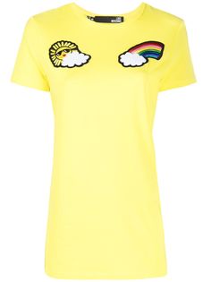 Love Moschino футболка с нашивкой