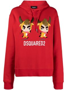 Dsquared2 худи с кулиской и логотипом