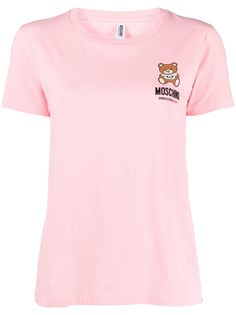 Moschino футболка с логотипом Teddy Bear
