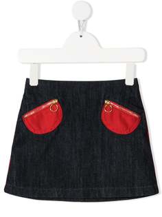 Marni Kids джинсовая юбка с контрастными карманами