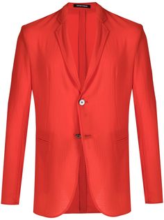 Emporio Armani однобортный пиджак строгого кроя