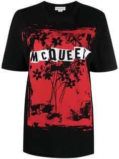 Alexander McQueen футболка с графичным принтом