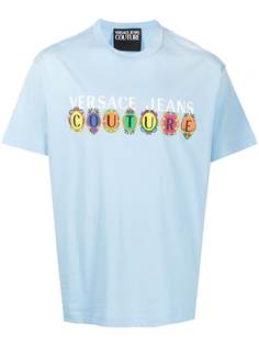 Versace Jeans Couture футболка из органического хлопка с логотипом
