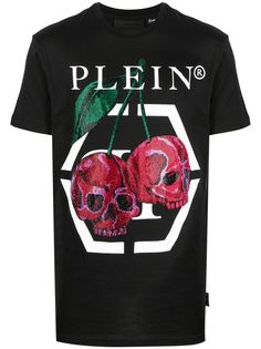 Philipp Plein футболка с декорированным логотипом