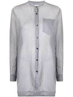 Dries Van Noten Pre-Owned длинная рубашка 2000-х годов в полоску
