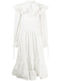 MSGM платье миди с оборками
