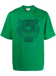 Kenzo футболка с вышивкой Tiger