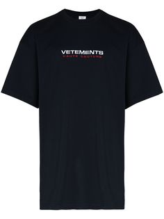 Vetements футболка с логотипом