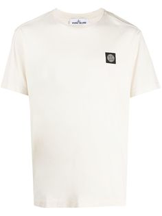 Stone Island футболка с нашивкой-логотипом