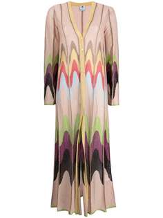 M Missoni длинный кардиган со вставками