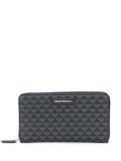 Emporio Armani кошелек с круговой молнией и логотипом
